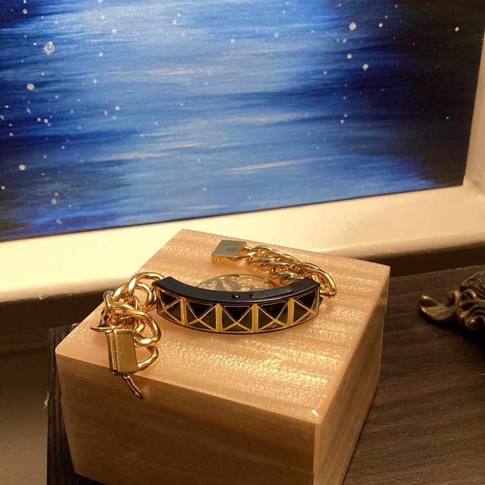 Rebecca Minkoff Gold/Black Smartphone Bracelet
